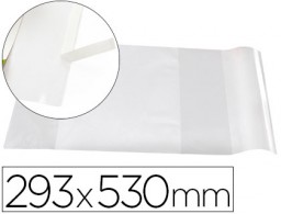 Forralibro Liderpapel nº29 adhesivo 293x530mm. con solapa ajustable